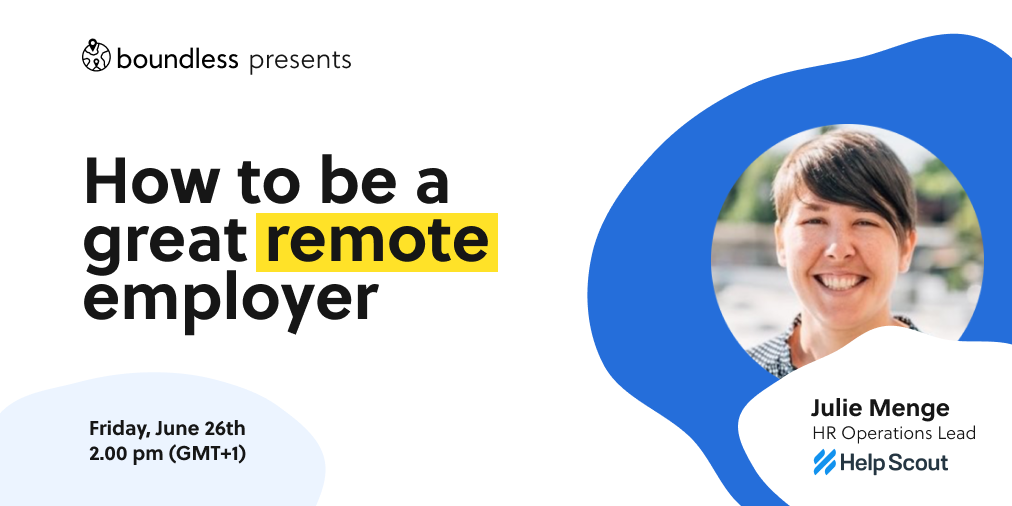 How to be a Great Remote Employer Online Meetup 