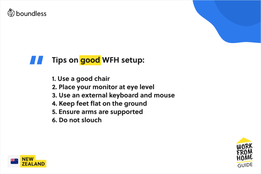 tips for a great wfh setup