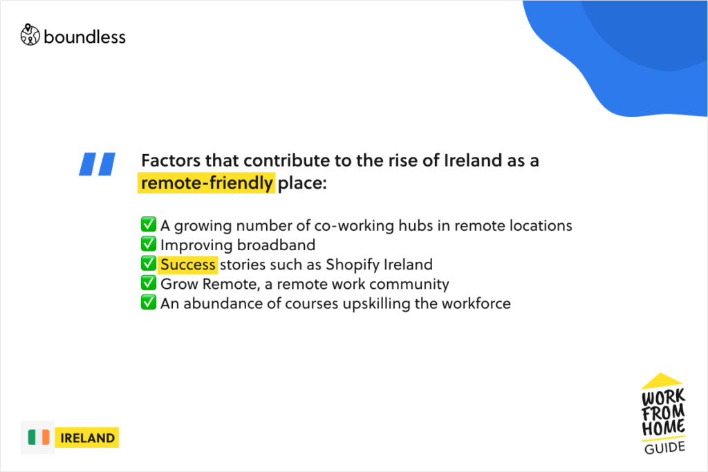 rise of Ireland as remote-friendly place