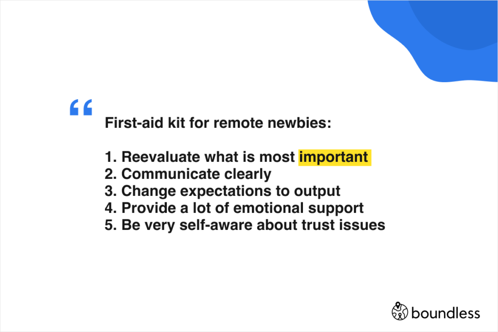 how to support those working remotely for the first time