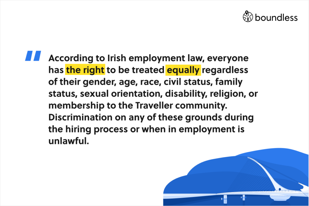 anti-discrimination employee law in Ireland