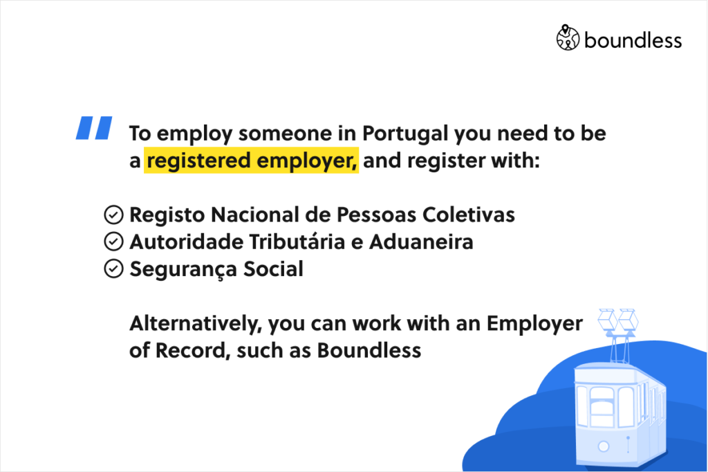 how to employ employees in Portugal