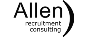 black and white allen consulting logo