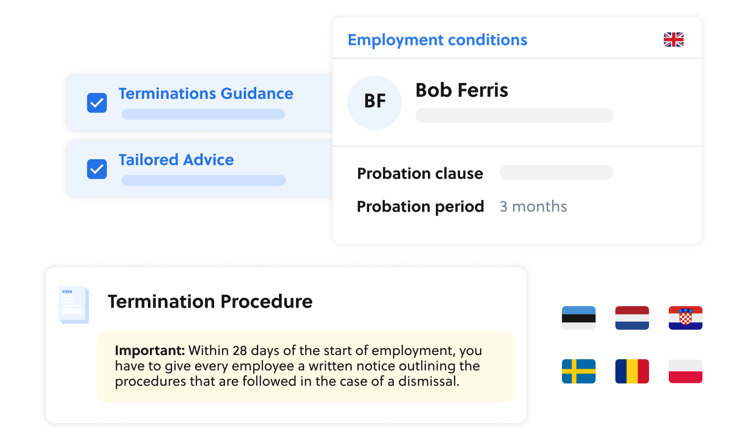 Streamlined termination and offboarding